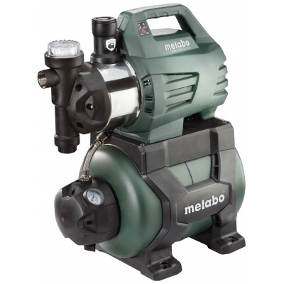 Bomba hidrófora monofásica METABO HWWI 4500/25 Inox, potencia 1300 W, caudal 4500 l/h, altura de elevación 48 m, capacidad del depósito 24 L - Comparación de Producto