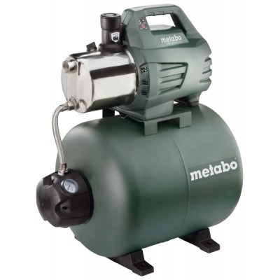 Bomba de agua hidrófora monofásica METABO HWW 6000/50 INOX, potencia 1300 W, caudal 6000 l/h, altura de elevación 55 m, capacidad del depósito 50 L - Comparación de Producto