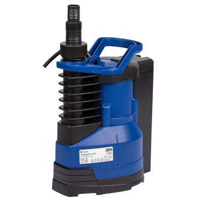 Bomba de drenaje sumergible para agua limpia Gmax con flotador incorporado – caudal 15 m³/h, potencia 0,9 kW, altura 9,5 m - Gmax
