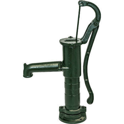 Bomba de agua manual Hydro-Fix, verde, longitud 660 mm, hierro fundido, tamaño 1 1/4″ - Hydro-Fix