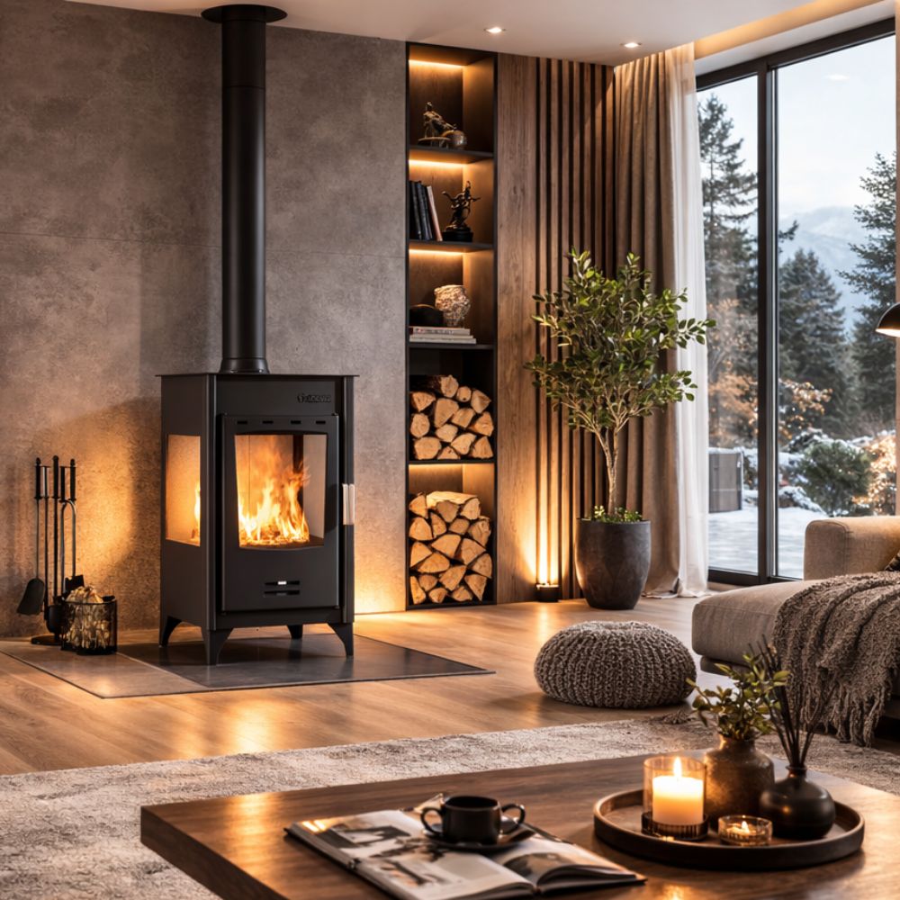 Estufa de leña Balkan Energy ATS 90-10 3 SIDE, 12.12kW | Estufas de leña |  |