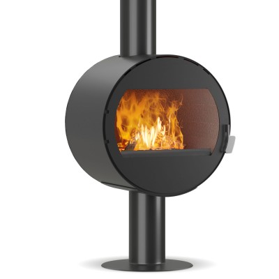 Estufa de leña Velmora Fire ATS ROUND WALL, 10.2kW - Estufas de leña