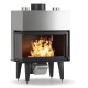 Cassette chimenea Balkan Energy ATS STABLE AIR CORNER 900, con conductos de aire, izquierda, 16.40kW | Chimeneas de leña modernas | Chimeneas de leña |