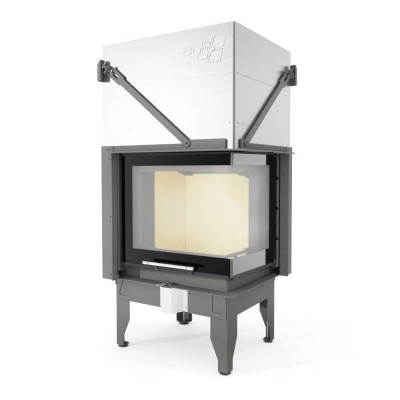 Chimenea de leña UNIFLAM 660 DURO con conductos de aire y suministro de aire, lado derecho, 10,25kW - Chimeneas de leña