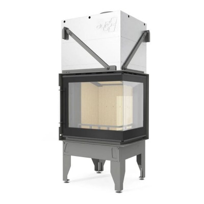 Chimenea de leña UNIFLAM 660 DURO con conductos de aire y suministro de aire, lado derecho, 10kW - Chimeneas de leña