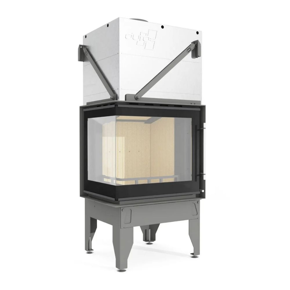Chimenea de leña UNIFLAM 660 DURO con conductos de aire y suministro de aire, lado izquierdo, 10kW Chimenea de leña UNIFLAM 660 DURO con conductos de aire y suministro de aire, lado izquierdo, 10kW