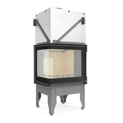 Chimenea de leña UNIFLAM 660 DURO con conductos de aire y suministro de aire, lado izquierdo, 10kW - Chimeneas de leña
