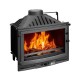 Chimenea de leña UNIFLAM 700 SELENIC ECO con compuerta y suministro de aire, 10kW | Chimeneas de leña modernas | Chimeneas de leña |