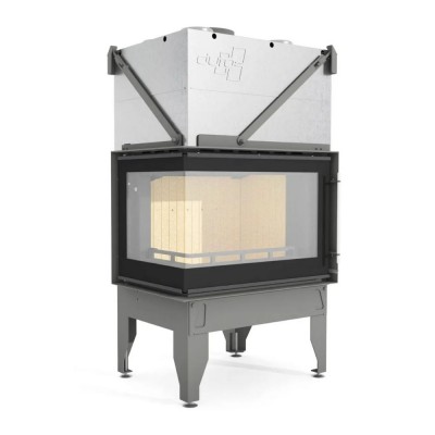 Chimenea de leña UNIFLAM 760 DURO con conductos de aire y suministro de aire, lado izquierdo, 10,8 kW - Chimeneas de leña