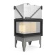Chimenea de leña UNIFLAM 760 DURO con conductos de aire y suministro de aire, lado izquierdo, 10,8 kW | Chimeneas de leña modernas | Chimeneas de leña |