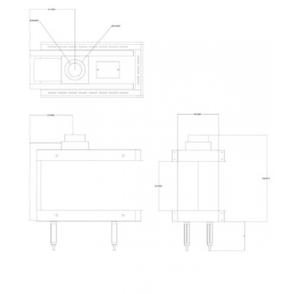 Chimenea de gas Balkan Energy GAS 3SIDE 70, 5.8kW - 7.8kW | Chimeneas de gas |  |