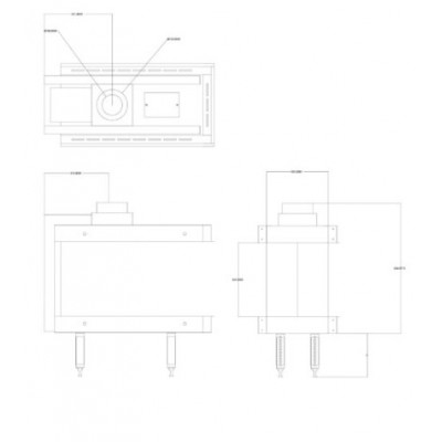 Chimenea de gas Balkan Energy GAS 3SIDE 70, 5.8kW - 7.8kW - Chimeneas de gas