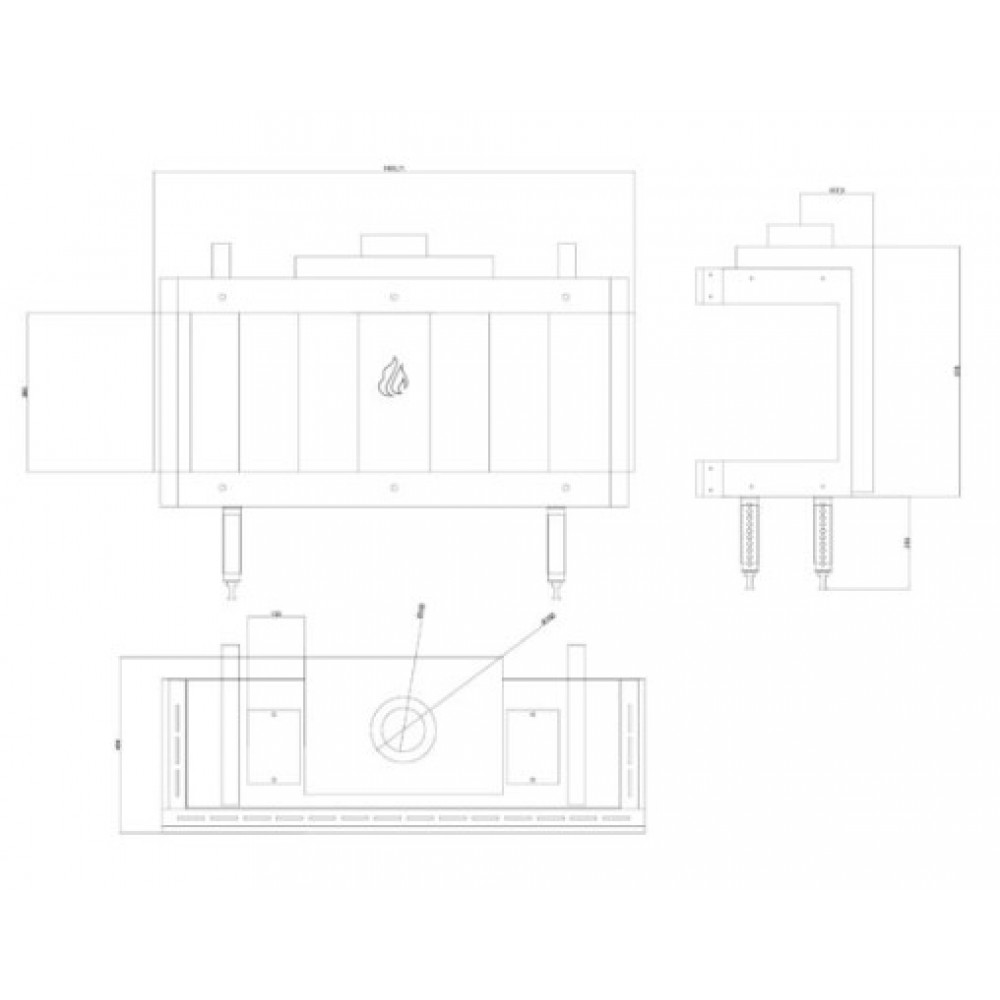 Chimenea de gas Balkan Energy GAS PANORAMA 100, 10.2kW | Chimeneas de gas |  |