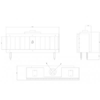 Chimenea de gas Balkan Energy GAS STRAIGHT 150, 13kW - Chimeneas de gas