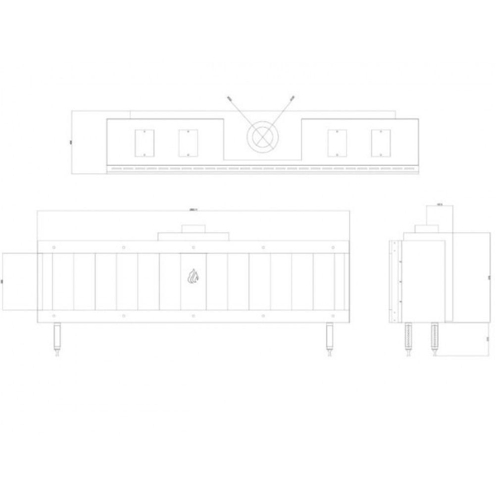 Chimenea de gas Balkan Energy GAS STRAIGHT 200, 17kW | Chimeneas de gas |  |