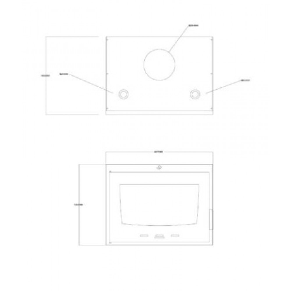 Termochimenea de leña Balkan Energy ATS INSERT HYDRO 700, 14.5kW | Termochimeneas de leña | Chimeneas de leña |