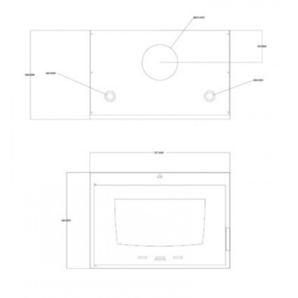 Termochimenea de leña Balkan Energy ATS INSERT HYDRO 800, 16.11kW | Termochimeneas de leña | Chimeneas de leña |