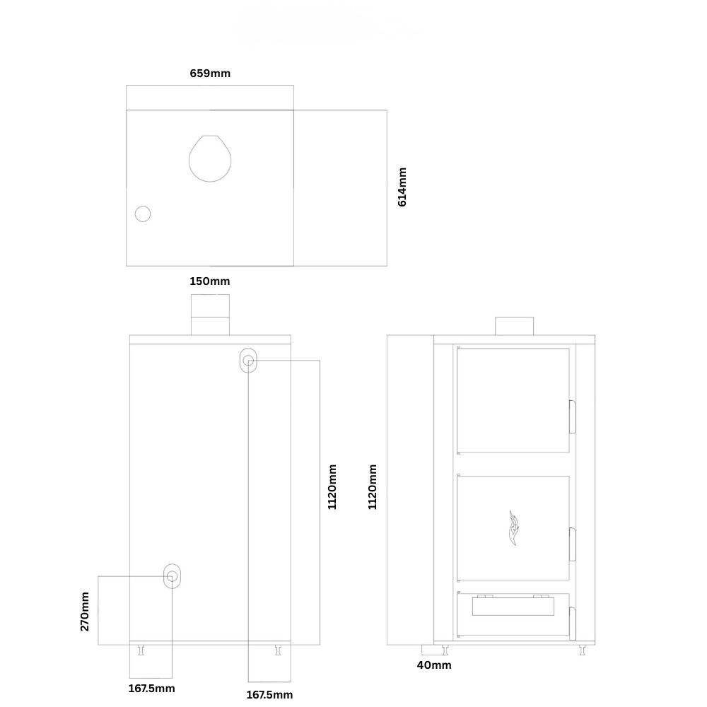 Caldera de leñ Balkan Energy ATS HYDRO, 40 kW | Calderas de leña |  |