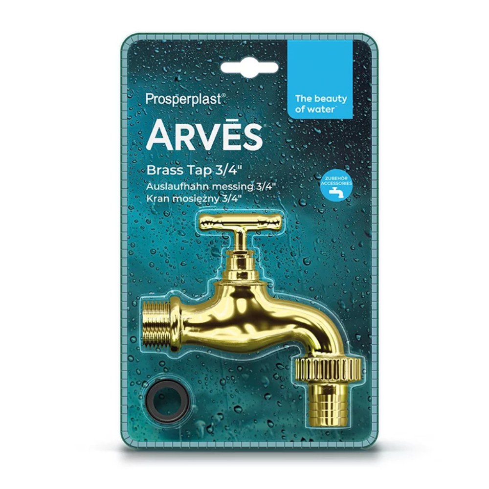 Grifo dorado Prosperplast de 3/4″ para tanques de agua de lluvia | Depositos de agua |  |