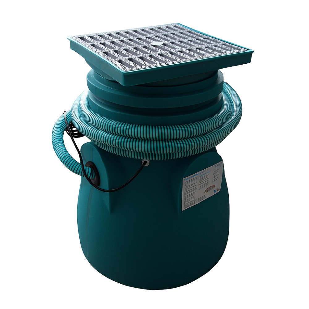 Estación de bombeo de aguas residuales con bomba TWINGO 300, para instalación empotrada – capacidad 75 L, potencia 0,33 kW, caudal 0,15 m³/h, altura 5,8 m | Bomba aguas sucias | Bombas de agua |