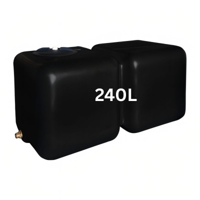 Depósito de agua potable HydroMoby AQUA S12, horizontal 240 L (negro) - Comparación de Producto