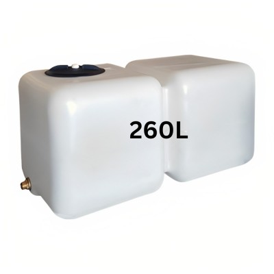Depósito de agua potable HydroMoby AQUA S12, horizontal 260 L (blanco) - Comparación de Producto