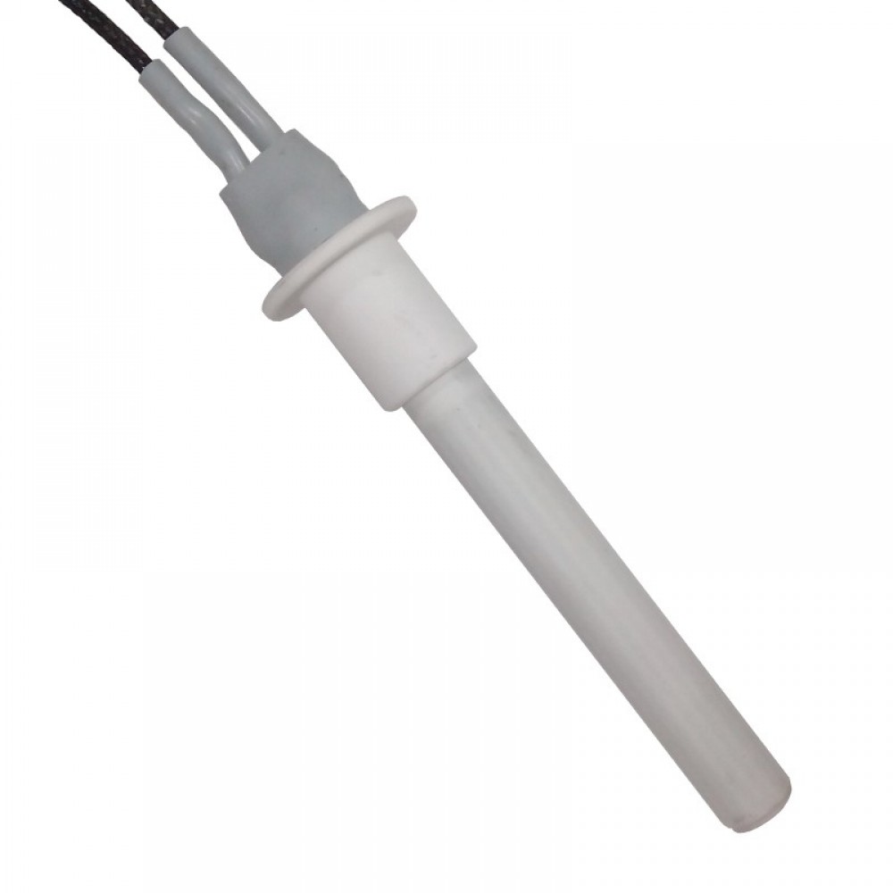 Resistencia de encendido / calefacción cerámica para estufa de pellets MCZ, RED y otras, longitud total 107 mm, 315 W | Resistencias para estufas de pellets | Repuestos estufa de pellets |