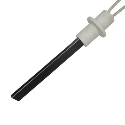 Resistencia de encendido / calefacción con cristal de cuarzo negro para estufa de pellets Ravelli, Moretti Design, Karmek One, BURNiT y otras, longitud total 127 mm, 400 W - Repuestos estufa de pellets