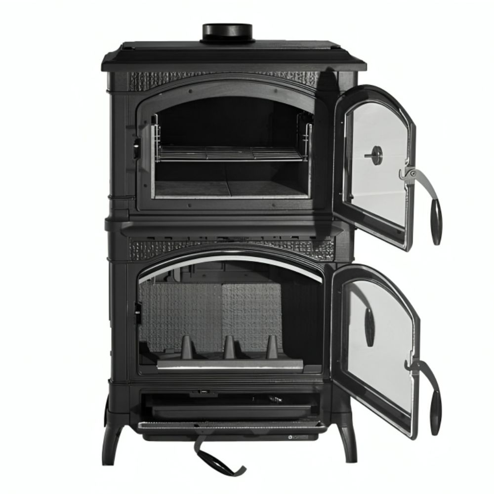 Estufa de leña con horno de hierro fundido La Nordica Isotta Forno, 9.7kW | Estufas de leña con horno | Estufas de leña |