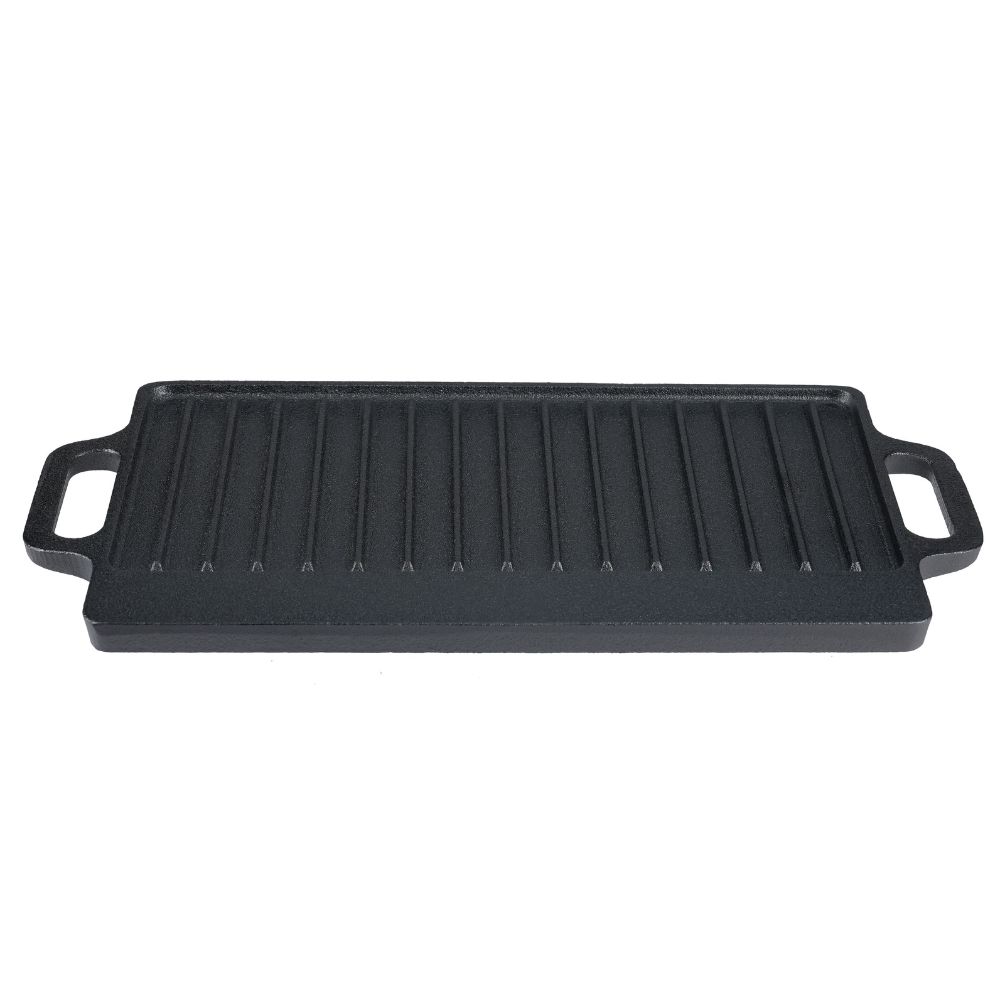 Plancha de hierro fundido reversible, 38x23 cm |  |  |