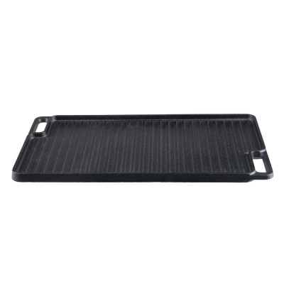 Plancha de hierro fundido reversible, 46x26 cm - Comparación de Producto