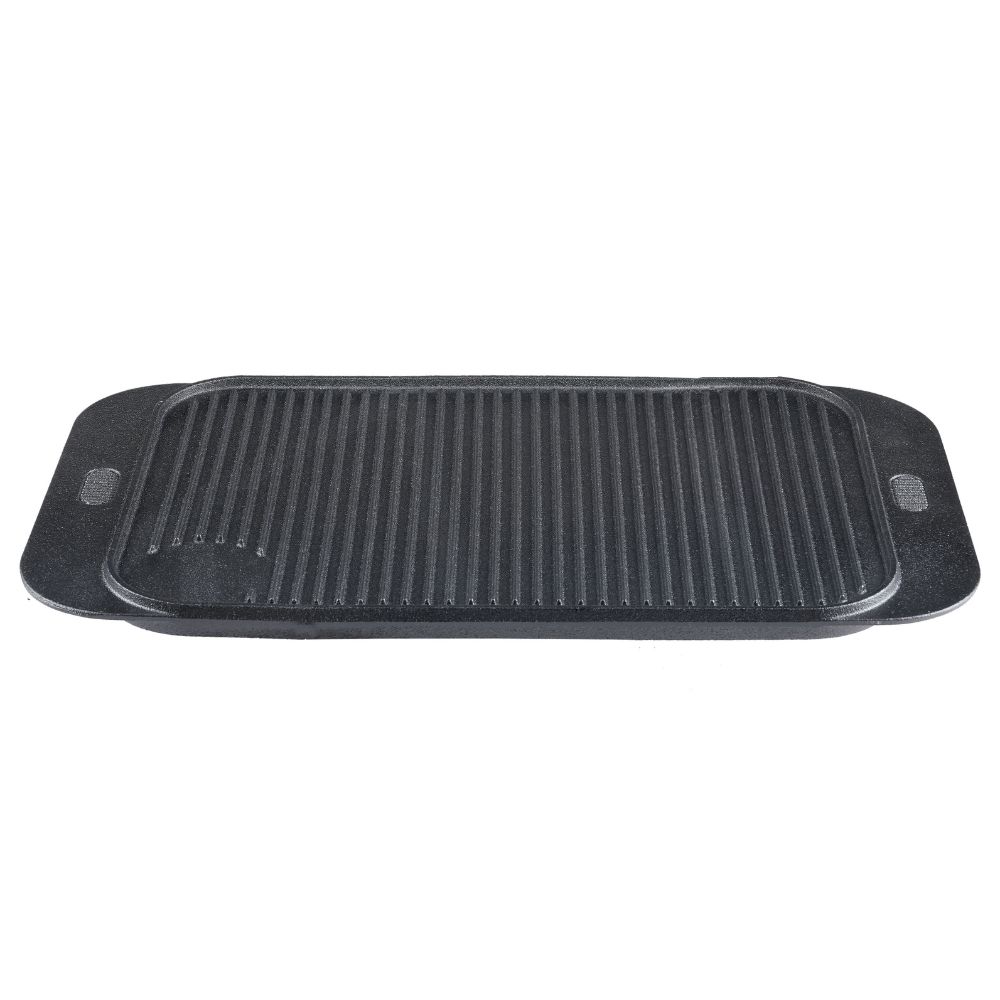 Plancha de hierro fundido reversible, 48x26 cm |  |  |