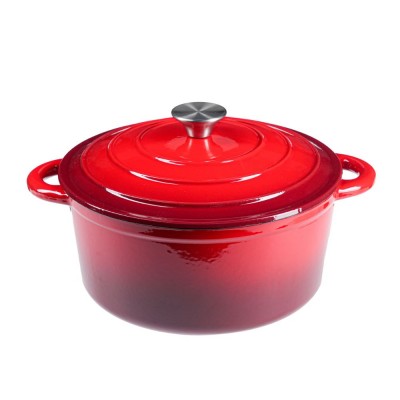 Olla de hierro fundido esmaltado, Roja, Ф22 - Comparación de Producto