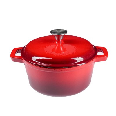 Olla de hierro fundido esmaltado, Roja, Ф24 - Comparación de Producto