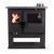 Cocina de leña Verso CS Ceramic Derecha con placa vitrocerámica, 7.7kW