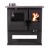 Cocina de leña Verso CS Ceramic Izquierda con placa vitrocerámica, 7.7kW