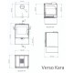 Estufa de leña Verso Kara, 7.5kW | Estufas de leña con horno | Estufas de leña |