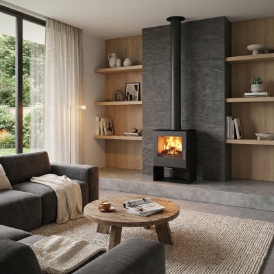 Estufa de leña Verso Kara, 7.5kW - Comparaci&oacute;n de Producto