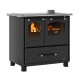 Cocina de leña italiana La Nordica Family 4.5, negra, 7.5kW | Cocinas de leña |  |