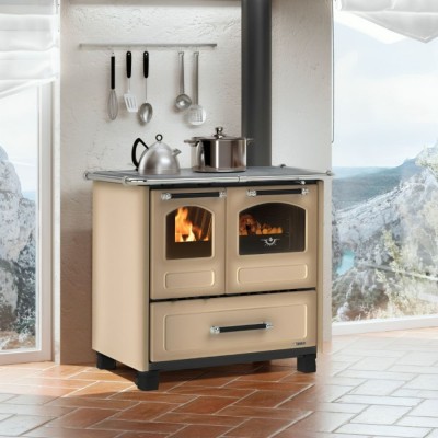 Cocina de leña italiana La Nordica Family 4.5 marrón, 7.5kW - Cocinas de leña