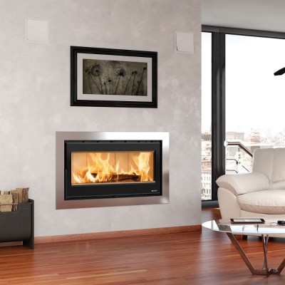 Cassette chimeneas italiana de hierro fundido La Nordica Inserto 100 Wide, 8.1kW - Comparaci&oacute;n de Producto