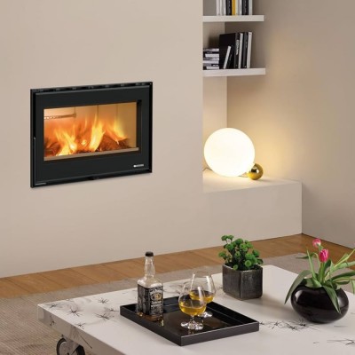 Cassette chimeneas italiana de hierro fundido La Nordica Inserto 70 Wide, 7.5kW - Estufas y chimeneas italianas de leña