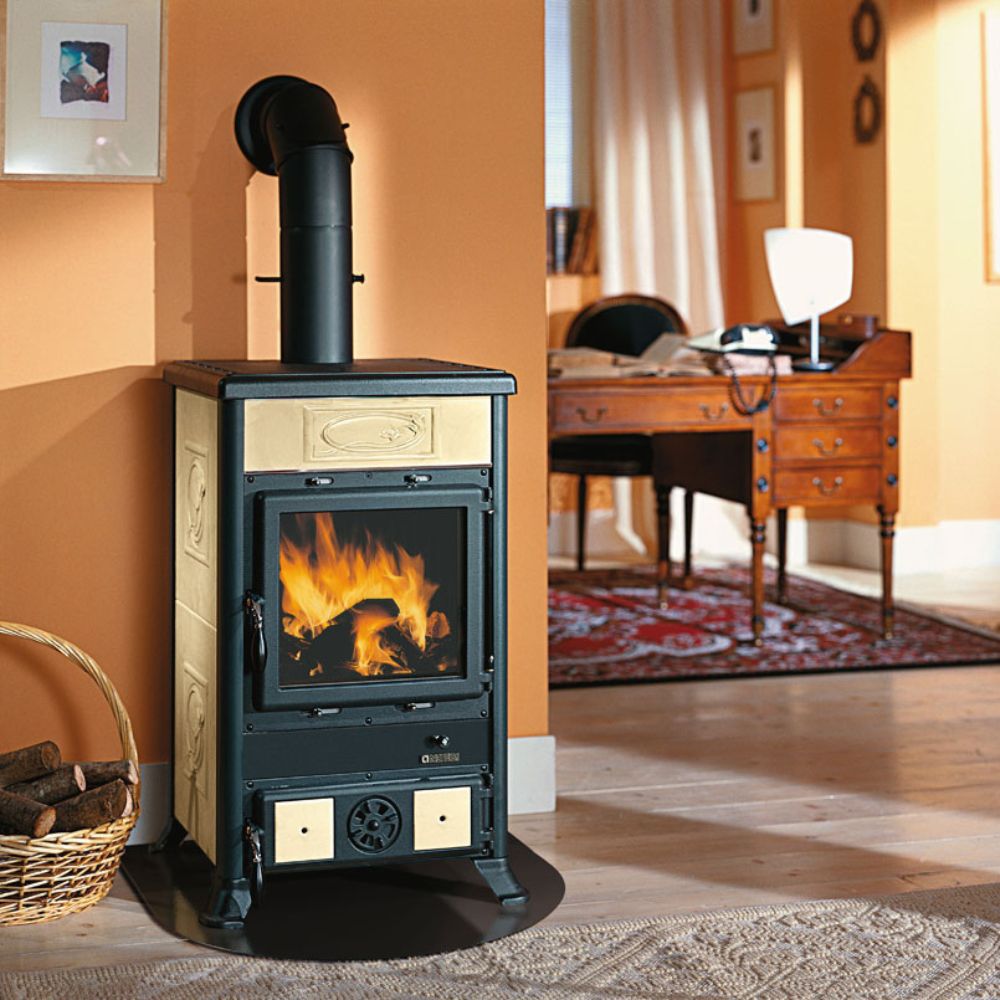 Estufa de leña italiana La Nordica Rossella R1, beige, 9kW | Estufas de leña |  |