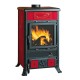 Italian wood burning stove La Nordica Rossella R1 red, 9kW |  |  |