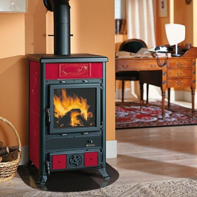 Italian wood burning stove La Nordica Rossella R1 red, 9kW - Comparaci&oacute;n de Producto