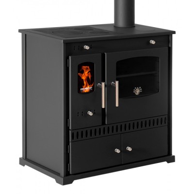 Estufas de leña cocinas Prometey Perfect Eco, 7 kW - Estufas de leña con horno