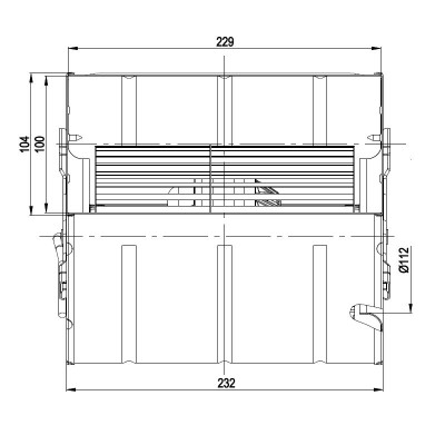 Ventilador centrífugo EBM para estufas de pellets Edilkamin, Karmek One, Otros, caudal 590 m³/h - Ventiladores y sopladores para estufas de pellets