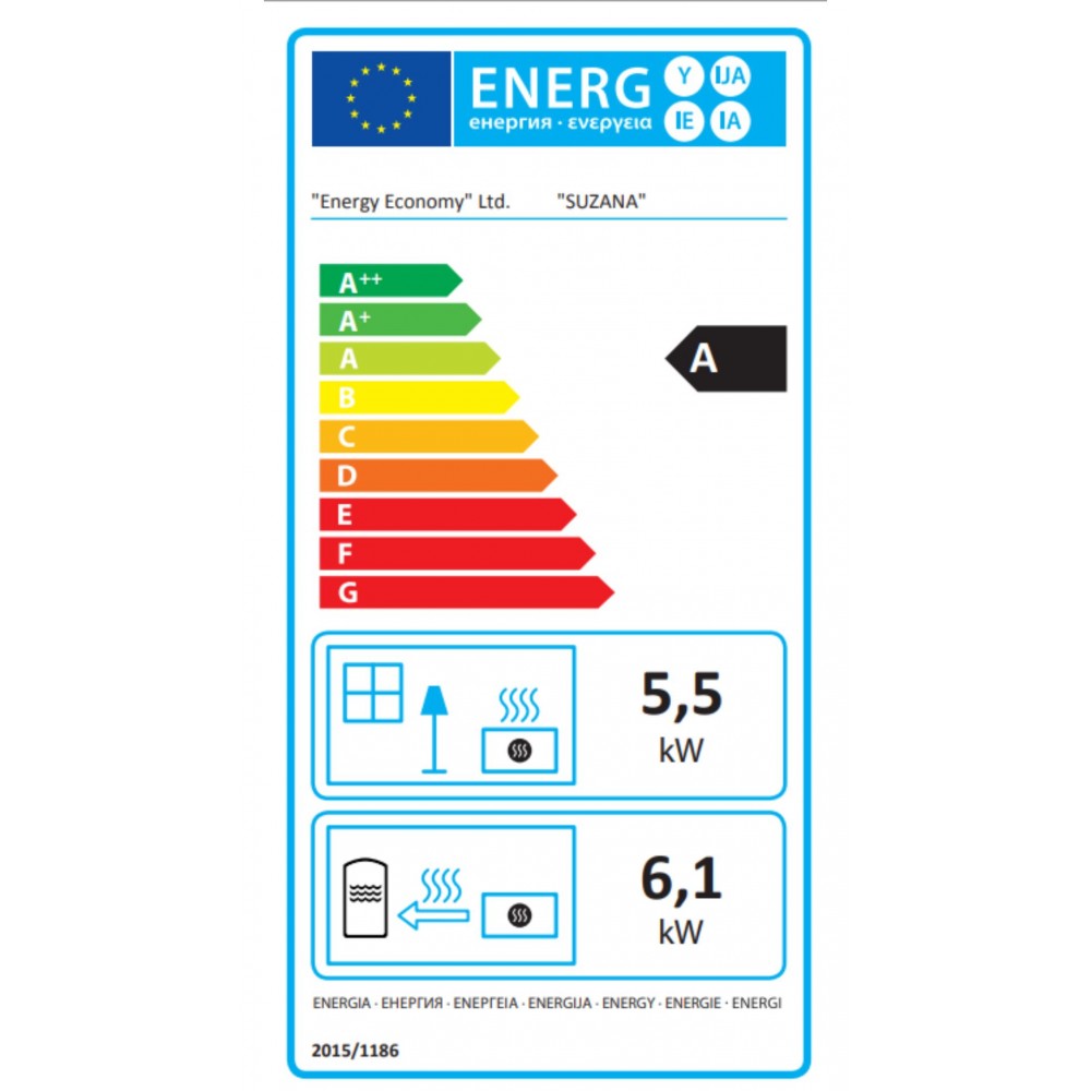 Hidroestufa de leña con horno Balkan Energy Suzana Ceramic, 11.6kW - 13.43kW | Hidroestufas de leña | Estufas de leña |