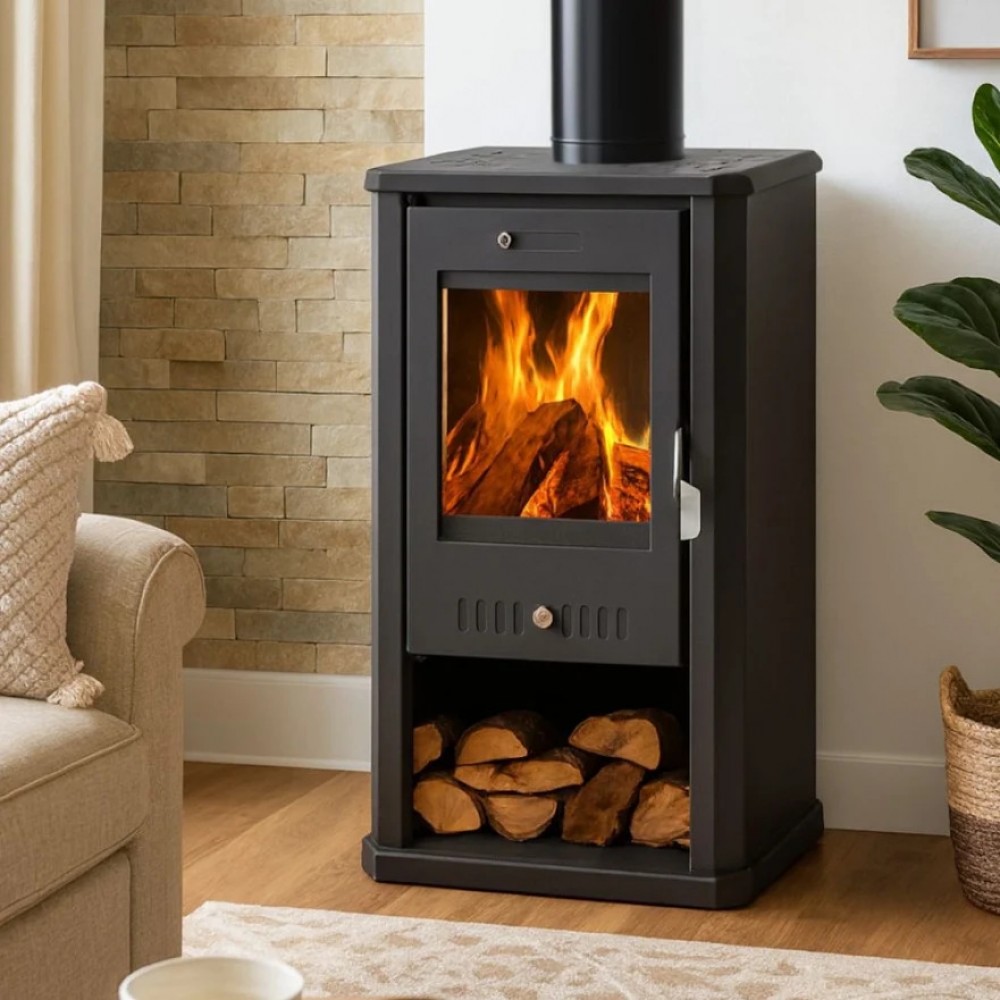 Estufa de leña Balkan Energy Bianca, 8.5 kW | Estufas de leña con aire | Estufas de leña |