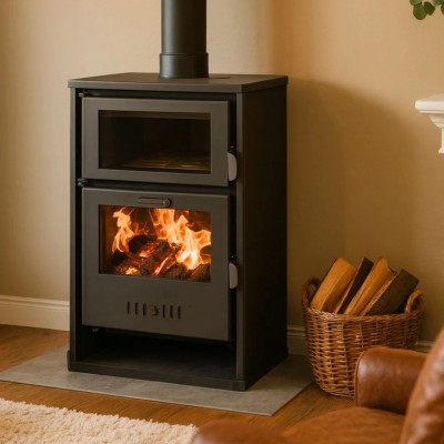 Hidroestufa de leña con horno Balkan Energy Suzana, 11.6kW - 17.5kW - 